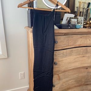 COPY - High neck black silk slip dress